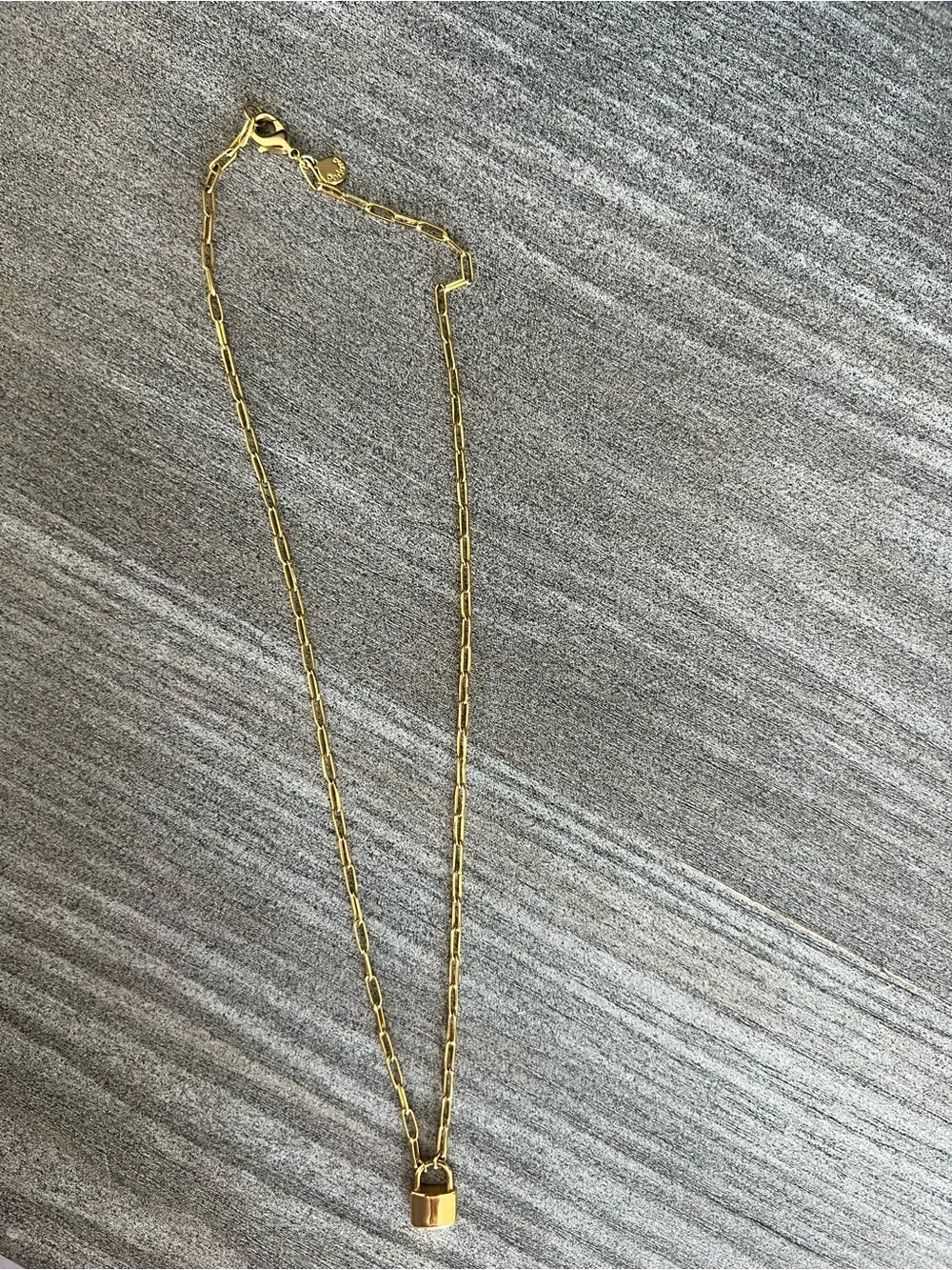 Gorjana Lock Necklace ✨ Gold Pendant Necklace - Picture 2 of 3